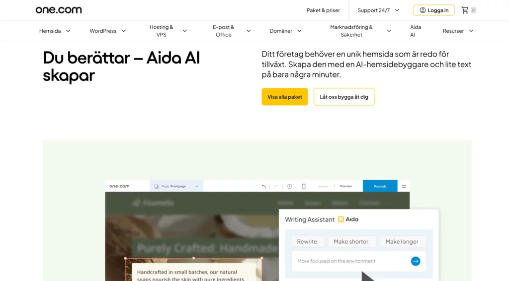 one.com hemsideprogram